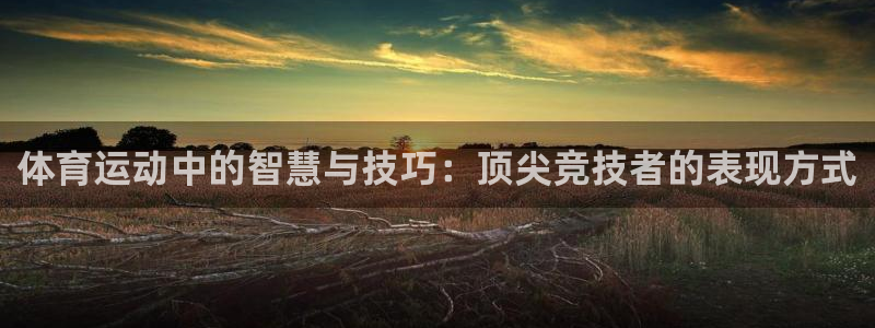 一竞技官方正版app新能源：体育运动中的智慧与技巧：顶尖竞技